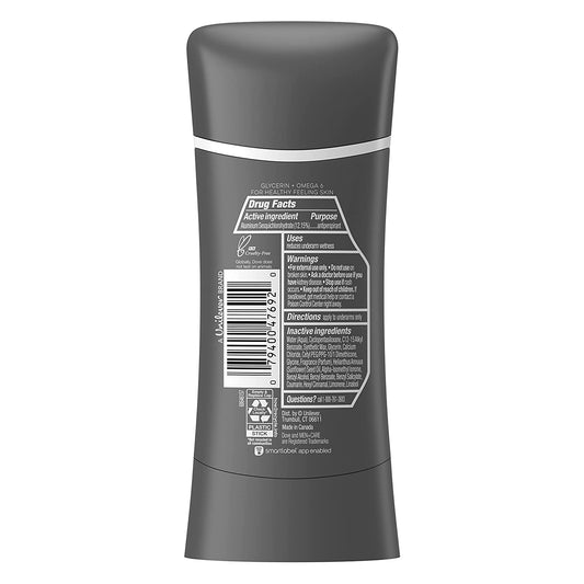 Dove Men+Care Antiperspirant hydrating, water-based deodorant Coastal Cedar with our best non-irritant formula 2.6 oz