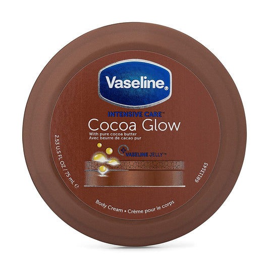 2  pack of Vaseline Intensive Care Cocoa Glow Body Cream - 2.53 FL OZ