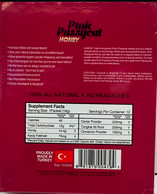 Pink Pussycat Honey 12pk Box