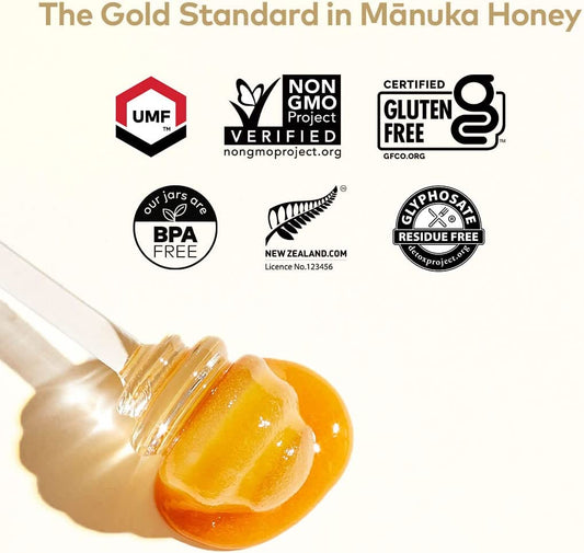 Comvita Certified UMF 5+ (MGO 83+) Raw Manuka Honey I New Zealand's #1 Manuka Brand I Authentic | Non-GMO Superfood for Daily Wellness I 8.8 oz