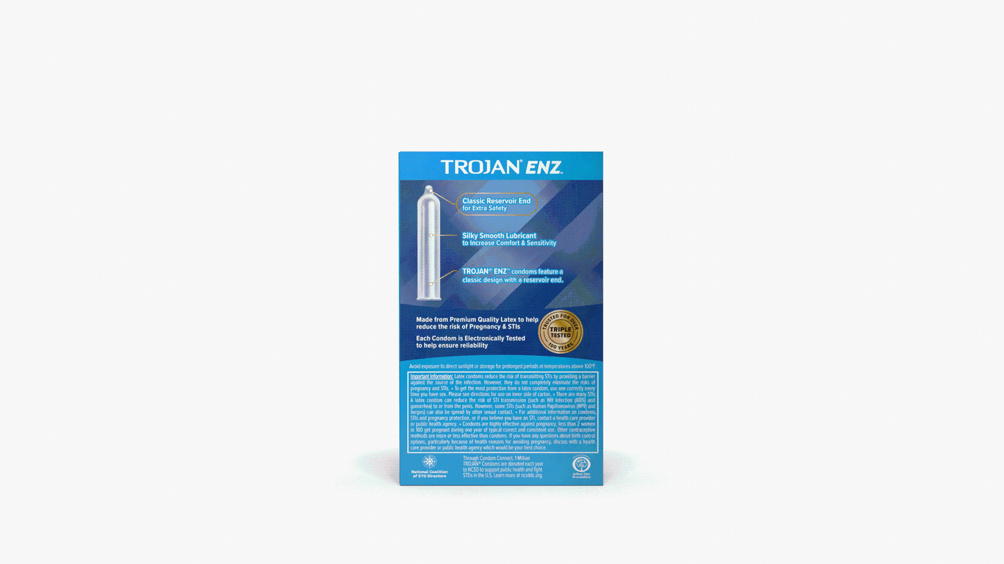 Trojan ENZ Lubricated Condoms (3 ct)