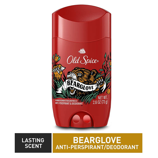 Old Spice Men's Bearglove Anti-Perspirant/Deodorant 2.6 oz (Pack of 6)