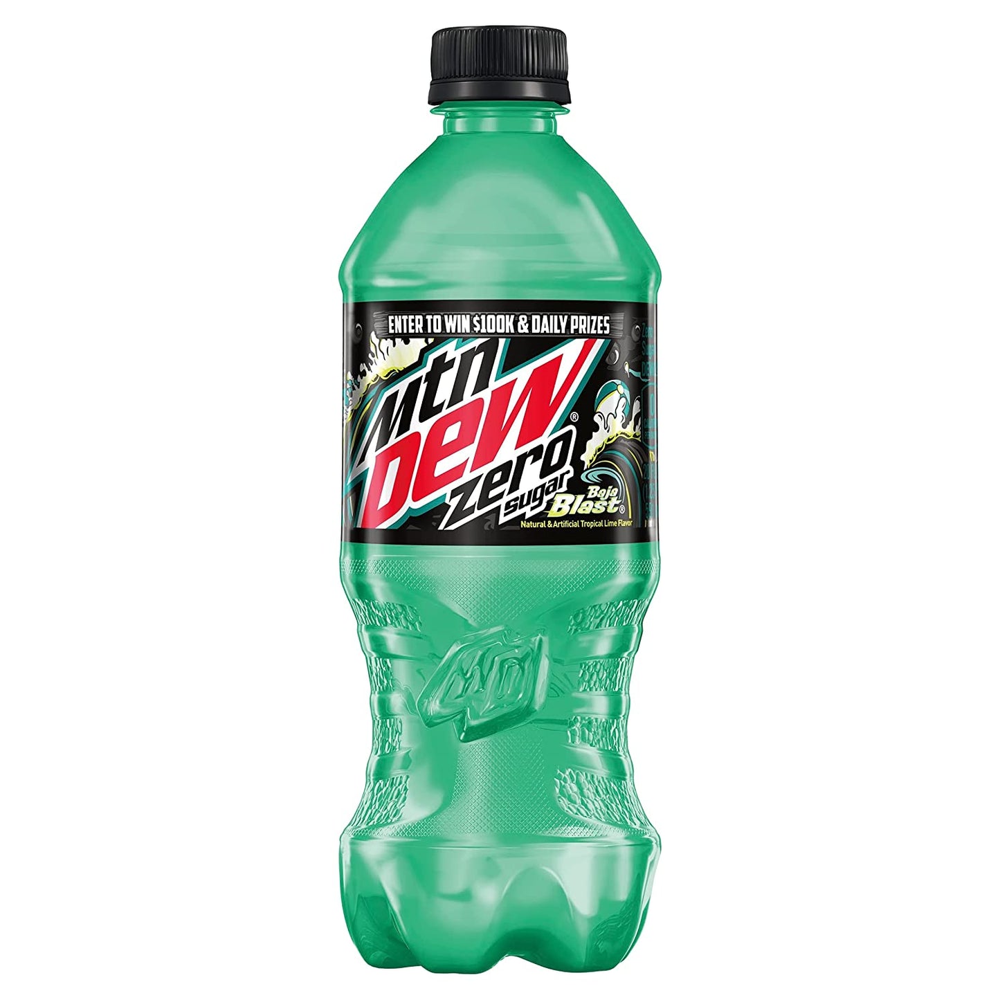 Mountain Dew Zero Baja Blast 20 ounce Bottles - Limited Edition MTN (Pack of 10), 200 FL OZ