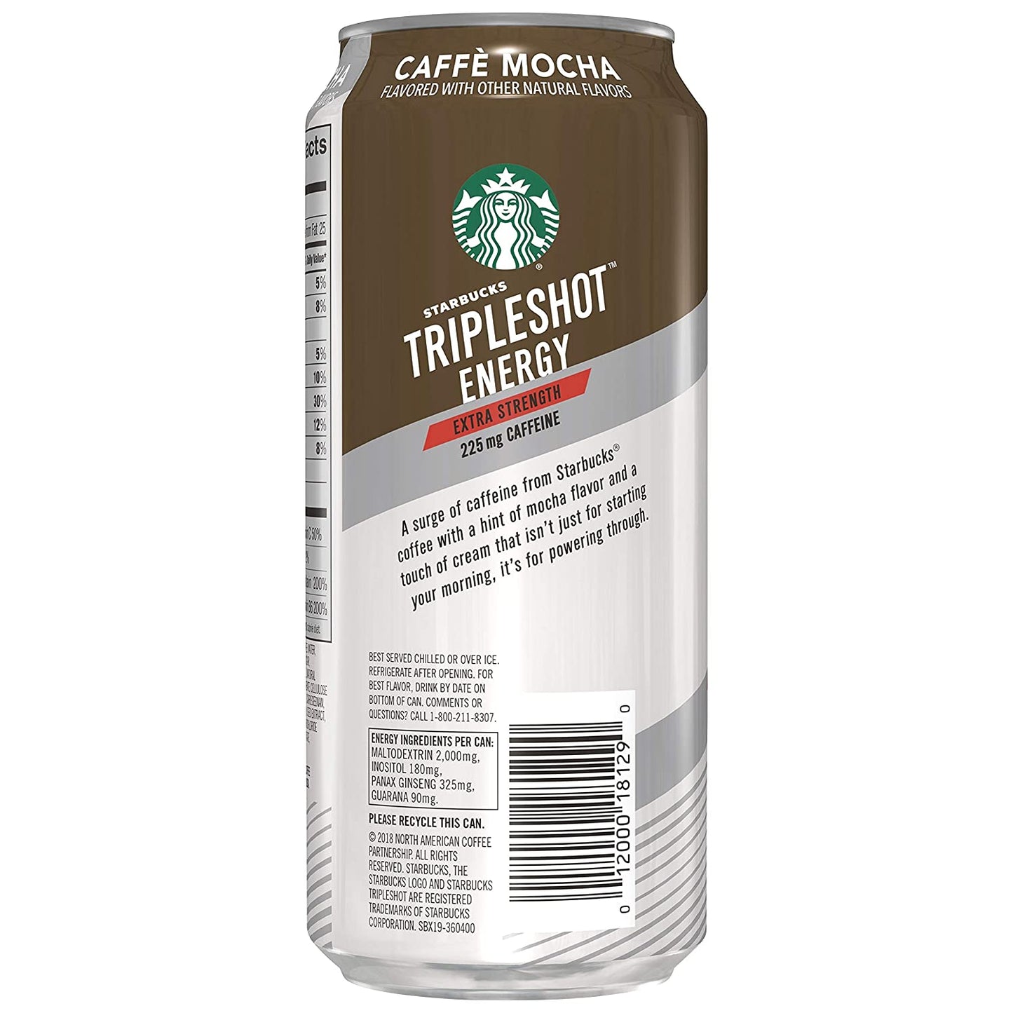 Starbucks Tripleshot Energy Espresso Coffee Beverage, Mocha, 15 oz Can